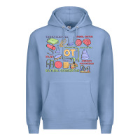 Colony Blue biliteral coordintiom Premium Hoodie - MaliasSmallBusiness