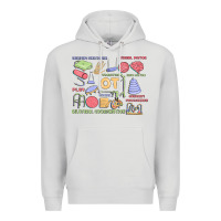 Dove Grey biliteral coordintiom Premium Hoodie - MaliasSmallBusiness