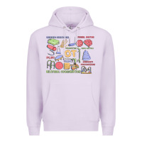 Lilac biliteral coordintiom Premium Hoodie - MaliasSmallBusiness