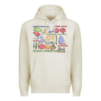 Oatmeal Heather biliteral coordintiom Premium Hoodie - MaliasSmallBusiness