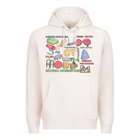 Pale Pink biliteral coordintiom Premium Hoodie - MaliasSmallBusiness