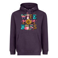 Plum wife mom boss Heavyweight Hoodie - AdoDesignShop