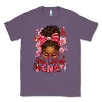 Lavender one loved cna afro messy bun Classic Tee - texasbilliewilder