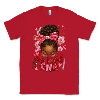 Red one loved cna afro messy bun Classic Tee - texasbilliewilder