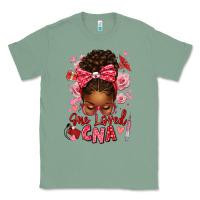 Sage one loved cna afro messy bun Classic Tee - texasbilliewilder