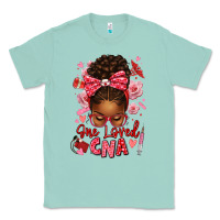 Seafoam one loved cna afro messy bun Classic Tee - texasbilliewilder