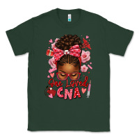 Sports Green one loved cna afro messy bun Classic Tee - texasbilliewilder