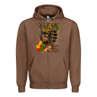 Chestnut afro queen juneteenth Zipper Hoodie - HRA Design Shop