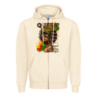 Sandshell afro queen juneteenth Zipper Hoodie - HRA Design Shop