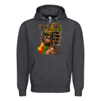 Smoke afro queen juneteenth Zipper Hoodie - HRA Design Shop