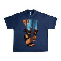 Navy black heels black fashion girl Urban Heavy Tee - RanaPortraitStore