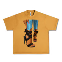 Peanut Butter black heels black fashion girl Urban Heavy Tee - RanaPortraitStore
