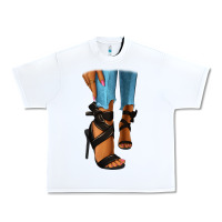 White black heels black fashion girl Urban Heavy Tee - RanaPortraitStore