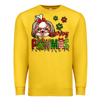 Lemon merry pawmas christmas shih tzu Premium Sweatshirt - Jasminsmagicworld