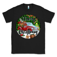Black Merry Christmas Truck Classic Tee - FaDigitalArtStudio