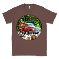 Chestnut Merry Christmas Truck Classic Tee - FaDigitalArtStudio