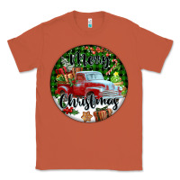 Copper Merry Christmas Truck Classic Tee - FaDigitalArtStudio
