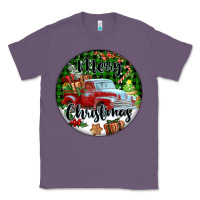 Lavender Merry Christmas Truck Classic Tee - FaDigitalArtStudio