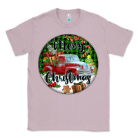 Lilac Merry Christmas Truck Classic Tee - FaDigitalArtStudio