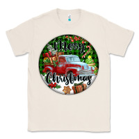 Natural Merry Christmas Truck Classic Tee - FaDigitalArtStudio