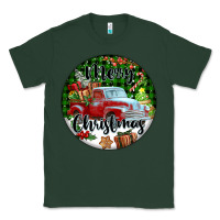 Sports Green Merry Christmas Truck Classic Tee - FaDigitalArtStudio