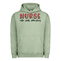 Pigment Oil Green christmas nurse Urban Hoodie - MaliasSmallBusiness