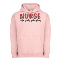 Pigment Salmon christmas nurse Urban Hoodie - MaliasSmallBusiness