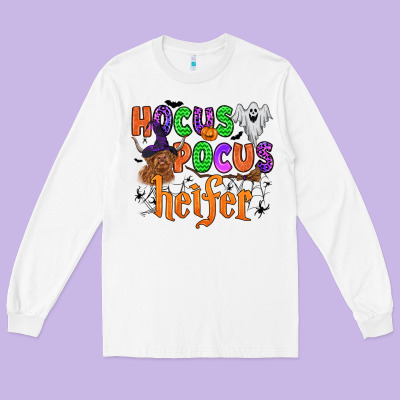 Hocus Pocus Heifer Long Sleeve Tee Designed By Zillion Design Studio