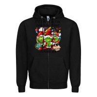 Black it's fine we're fine everythıng is fine! Zipper Hoodie - FaDigitalArtStudio