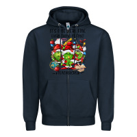 Navy it's fine we're fine everythıng is fine! Zipper Hoodie - FaDigitalArtStudio