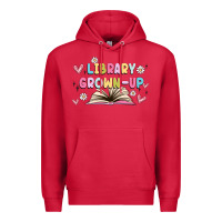 Cardinal library grown up Premium Hoodie - MaliasSmallBusiness