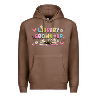 Chestnut library grown up Premium Hoodie - MaliasSmallBusiness