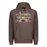 Coffee library grown up Premium Hoodie - MaliasSmallBusiness