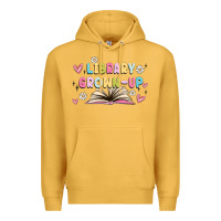 Mustard library grown up Premium Hoodie - MaliasSmallBusiness