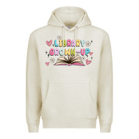 Oatmeal Heather library grown up Premium Hoodie - MaliasSmallBusiness