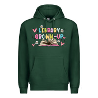Sports Green library grown up Premium Hoodie - MaliasSmallBusiness