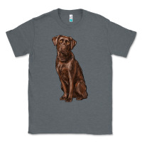 Charcoal Heather labrador retriever Classic Tee - RanaPortraitStore