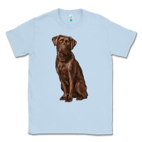 Dusty Blue labrador retriever Classic Tee - RanaPortraitStore
