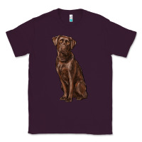 Plum labrador retriever Classic Tee - RanaPortraitStore