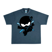 Midnight Navy ninja kid Urban Heavy Tee - Unal Design