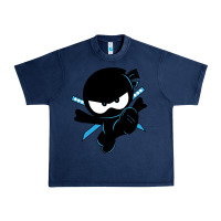 Navy ninja kid Urban Heavy Tee - Unal Design