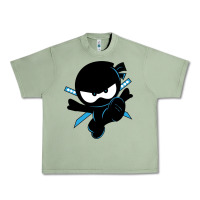 Oil Green ninja kid Urban Heavy Tee - Unal Design