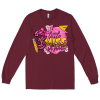 Burgundy little miss 3 rd grade Long Sleeve Tee - texasbilliewilder