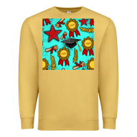 Antique Gold graduation seamless pattern Premium Sweatshirt - BundleAndBundleShop