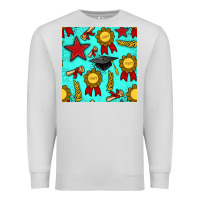 Dove Grey graduation seamless pattern Premium Sweatshirt - BundleAndBundleShop