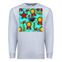 Heather Grey graduation seamless pattern Premium Sweatshirt - BundleAndBundleShop