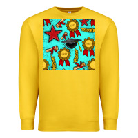 Lemon graduation seamless pattern Premium Sweatshirt - BundleAndBundleShop