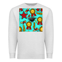 Oatmeal Heather graduation seamless pattern Premium Sweatshirt - BundleAndBundleShop