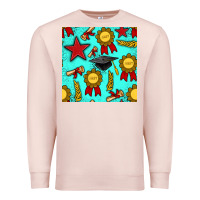 Pale Pink graduation seamless pattern Premium Sweatshirt - BundleAndBundleShop