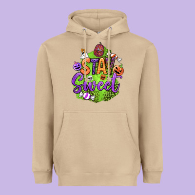 Stay Sweet Halloween Heavyweight Hoodie Designed By Bundleandbundleshop